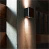 LAB bois iroko teinté Applique d'extérieur LED L12,6cm