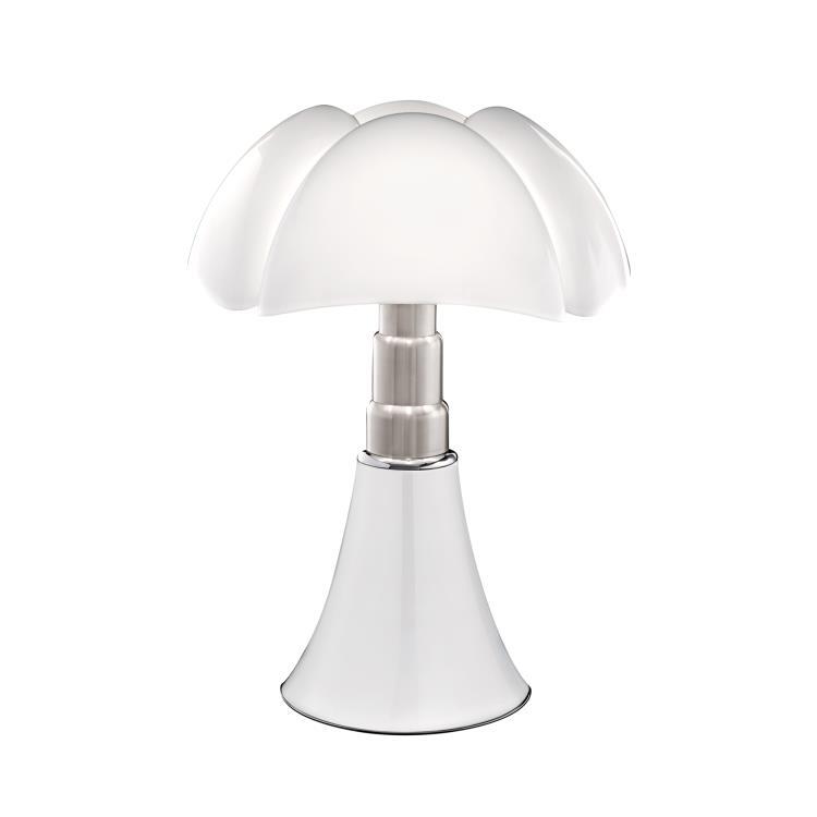 PIPISTRELLO MEDIUM Blanc Lampe Dimmer LED pied télescopique H50-62cm