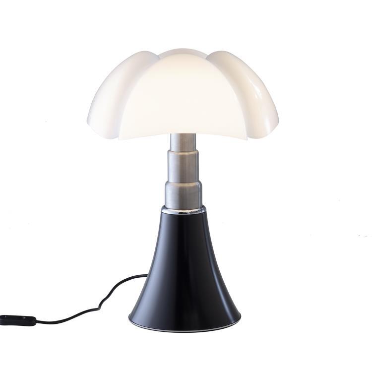 PIPISTRELLO MEDIUM Noir Lampe Dimmer LED pied télescopique H50-62cm