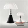 PIPISTRELLO Noir Mat Lampe ampoules LED pied télescopique H66-86cm