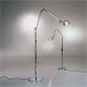 TOLOMEO MICRO FLOOR aluminium anodisé Lampe de lecture LED H109-172cm
