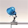 TOLOMEO MICRO Bleu Lampe à pince Orientable H20cm