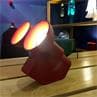 OLO rouge mat Lampe à poser Céramique H21cm