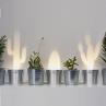 ALUMINIUM CACTUS argent Lampe à poser LED Cactus H9,5cm