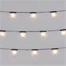 SAGRA Blanc Guirlande d'extérieur 16 Lumières LED Fanions L4.5m
