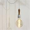 STUDIO SIMPLE Blanc Lampe à poser Baladeuse Céramique & Bois L500cm