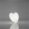 LOVE Blanc Applique Coeur H40cm