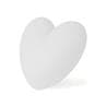 LOVE Blanc Applique Coeur H40cm