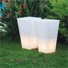 Y-POT LIGHT Blanc Pot lumineux d'exterieur H74cm et L43cm