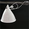 CORNETTE blanc émaillé Lampe à pince Porcelaine H18cm