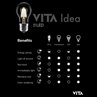 IDEA  Ampoule à filament LED Tube E27 Ø4,5cm 2200K 2W=10W 140 Lumens