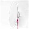 GRILLO blanc câble rose fluo Applique murale avec prise Ø36cm