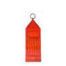 LANTERN rouge translucide Lampe baladeuse d'extérieur LED rechargeable H31cm