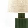 PORTOFINO Vert Lampe à poser Rabane/Céramique Naturel H54cm
