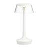 BON JOUR UNPLUGGED Blanc Transparent Lampe à poser LED rechargeable H27cm