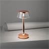 BON JOUR UNPLUGGED Cuivre / Transparent Lampe à poser LED rechargeable H27cm