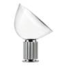 TACCIA aluminium argent Lampe à poser LED Verre & Aluminium H64.5cm