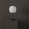 LANTERN blanc noir Lampe à poser Verre & Métal H55cm