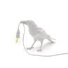 BIRD Blanc Lampe à poser Oiseau Debout H18,5cm