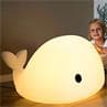 MOBY Blanc Lampe à poser LED Baleine L68cm