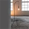 TABLE LAMP Noir Lampe guéridon tripode Bois/Acier H160cm