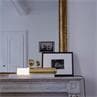 ISP marbre blanc et or Lampe à poser LED Marbre/Laiton L55,5cm