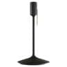 CHAMPAGNE EOS MEDIUM noir gris Lampe à poser avec prise USB Métal/Plume Ø45cm