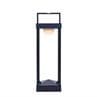 PARC L Noir Charbon Lampe à poser d'extérieur LED solaire Aluminium H50cm
