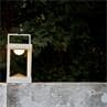 PARC S Blanc Lampe à poser/Applique d'extérieur LED solaire Aluminium H30cm
