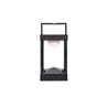 PARC S Noir Charbon Lampe à poser/Applique d'extérieur LED solaire Aluminium H30cm