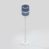 PARIS Blanc/Bleu marine Lampadaire d'extérieur LED solaire Aluminium/Textile outdoor H140-170cm