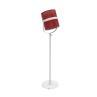 PARIS Blanc/Rouge Lampadaire d'extérieur LED solaire Aluminium/Textile outdoor H140-170cm