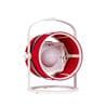 PETITE Blanc/Rouge Lampe à poser/Lanterne d'extérieur LED solaire Aluminium/Textile H36cm