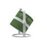 PETITE Blanc/Vert printanier Lampe à poser/Lanterne d'extérieur LED solaire Aluminium/Textile H36cm