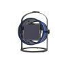 PETITE Noir Charbon/Bleu bleuet Lampe à poser/Lanterne d'extérieur LED solaire Aluminium/Textile H36cm