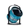 PETITE Noir Charbon/Bleu cyan Lampe à poser/Lanterne d'extérieur LED solaire Aluminium/Textile H36cm