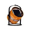 PETITE Noir Charbon/Orange Lampe à poser/Lanterne d'extérieur LED solaire Aluminium/Textile H36cm