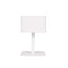 POSE 02 Blanc Lampe à poser d'extérieur LED solaire Aluminium H25cm
