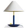 LITTLE ELIAH jaune bleu Lampe de table Métal H55cm