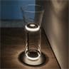 NOCTAMBULE Transparent Lampe à poser LED Verre 1 cylindre haut /1 cône H91cm