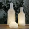 ALABAST Blanc Lampe baladeuse d'extérieur LED rechargeable Albâtre H30cm