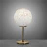 MINERAL marbre blanc Lampe à poser effet marbre Polyéthylène/Laiton H55cm