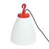 GRUMO Rouge signalisation Lampe nomade d'extérieur Aluminium/Polycarbonate H59.5cm