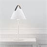 STRAP Blanc Lampe à poser Métal/Cuir H55cm