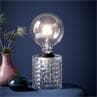 HOLLYWOOD transparent Lampe à poser Verre H12,8cm