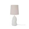 HEBE Blanc Lampe à poser avec variateur Céramique/Textile H58.5cm