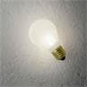 IDEA Blanc Applique forme Ampoule à encastrer Technopolymère/Métal H15cm
