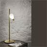 IDEA Laiton Lampe à poser forme Ampoule Technopolymère/Métal H45.5cm