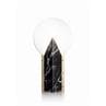 MOON Noir Lampe en Opalflex® effet marbre H57cm