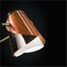 OVERLAY Cuivre / Laiton Lampe de bureau LED Métal/Cuir avec stylo à bille Montblanc® H52cm